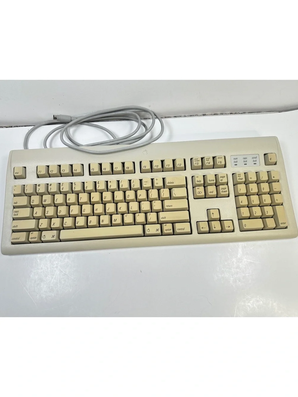 VTG 1994 AppleDesign Keyboard M2980 Wired Macintosh Apple Computer 18”